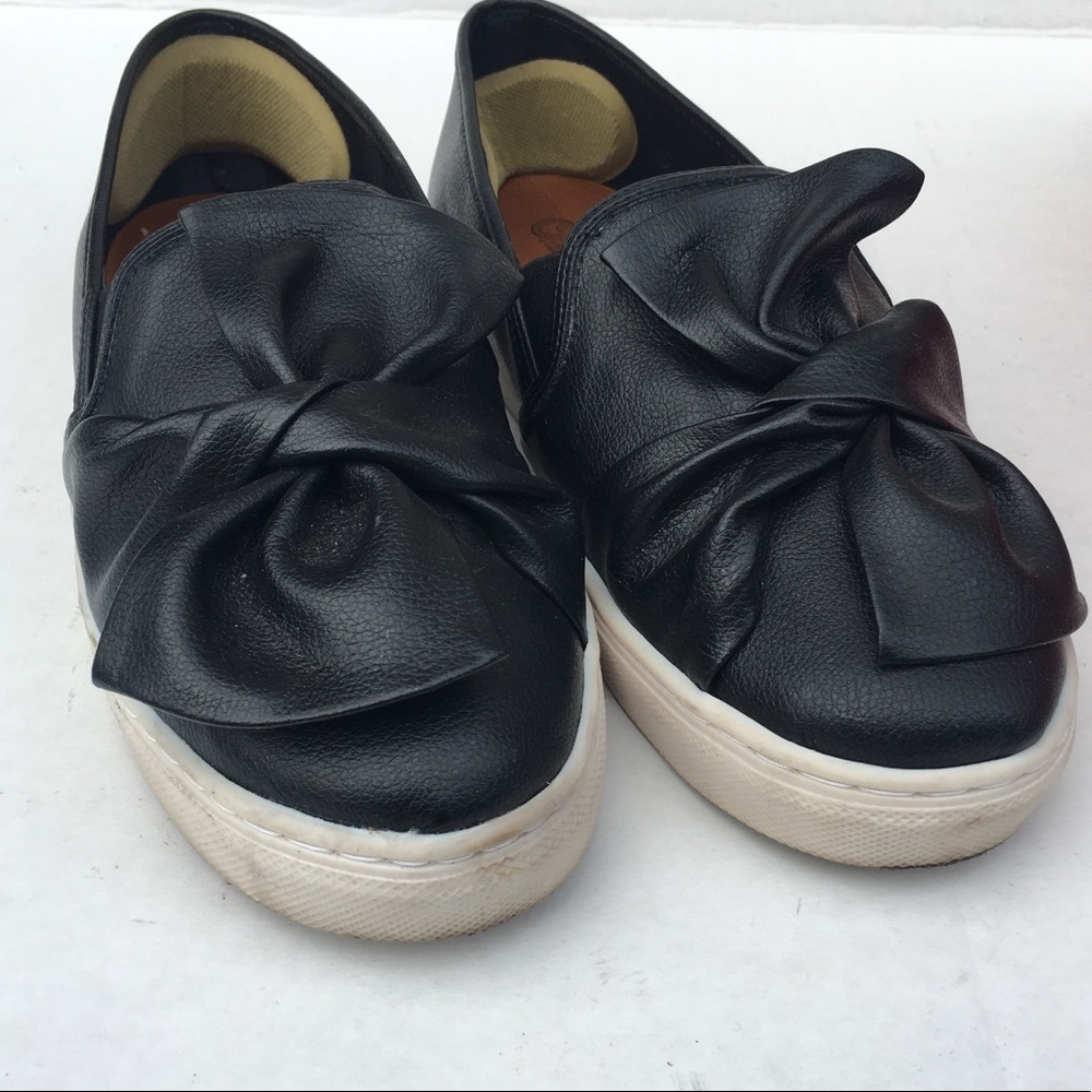 [Carlos Santana] leather slide sneakers
